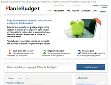 Tablet Screenshot of planjebudget.nl